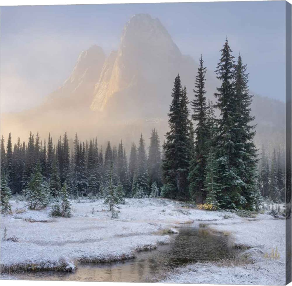Bell Mountain North Cascades II Canvas Art by Alan Majchrowicz - 24x24 Inch Gallery Wrapped Wall Decor - Perfect for Living Room, Bedroom & Office Decor