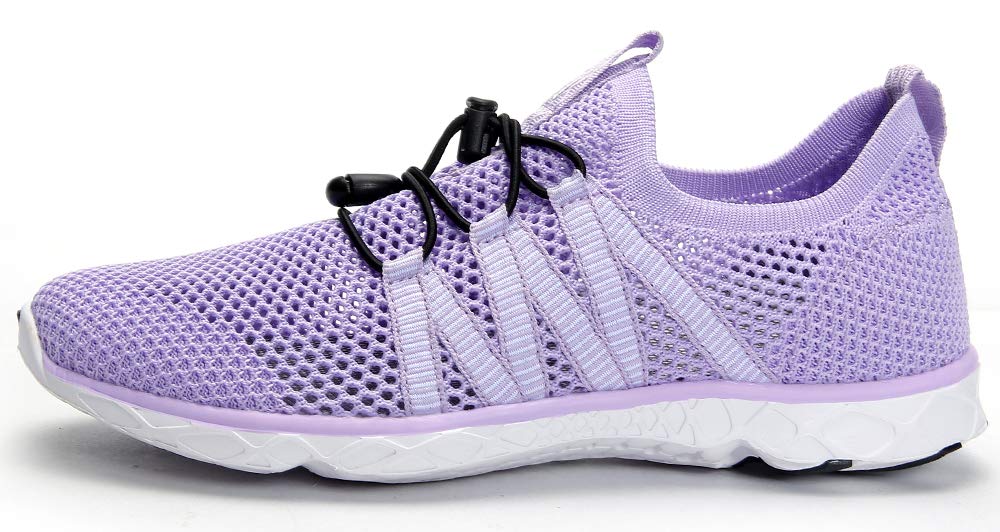 SUOKENI Women's Quick Dry Slip On Water Shoes - Lightweight Aqua Socks for Beach, Pool, Surfing & Water Sports | Barefoot Swim Shoes for Women