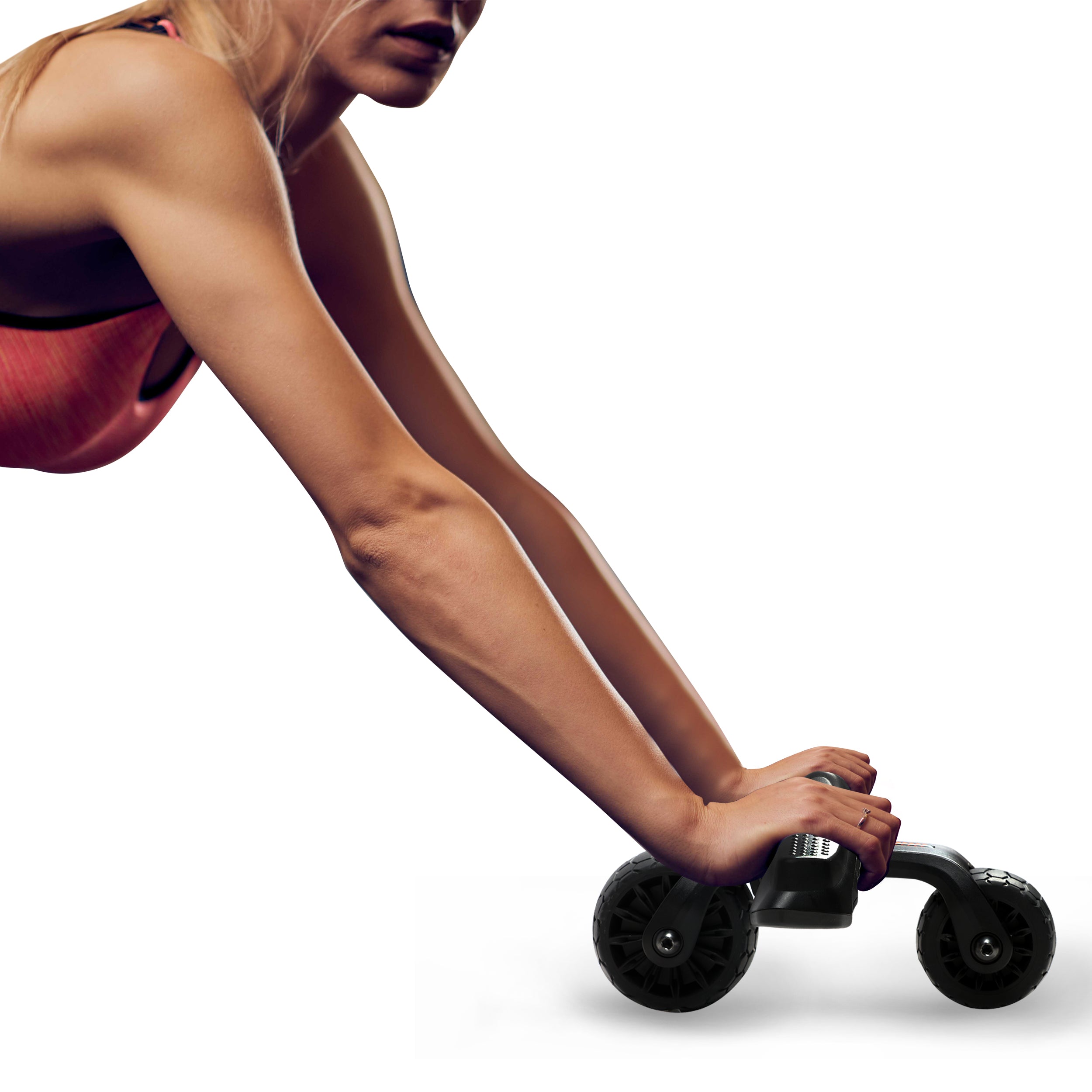 PRCTZ Ab Wheel with Rotating Handle - Core Strengthener for Home Gym Workouts | Perfect for Abs, Back & Full Body Training | Compact Fitness Equipment for Men & Women