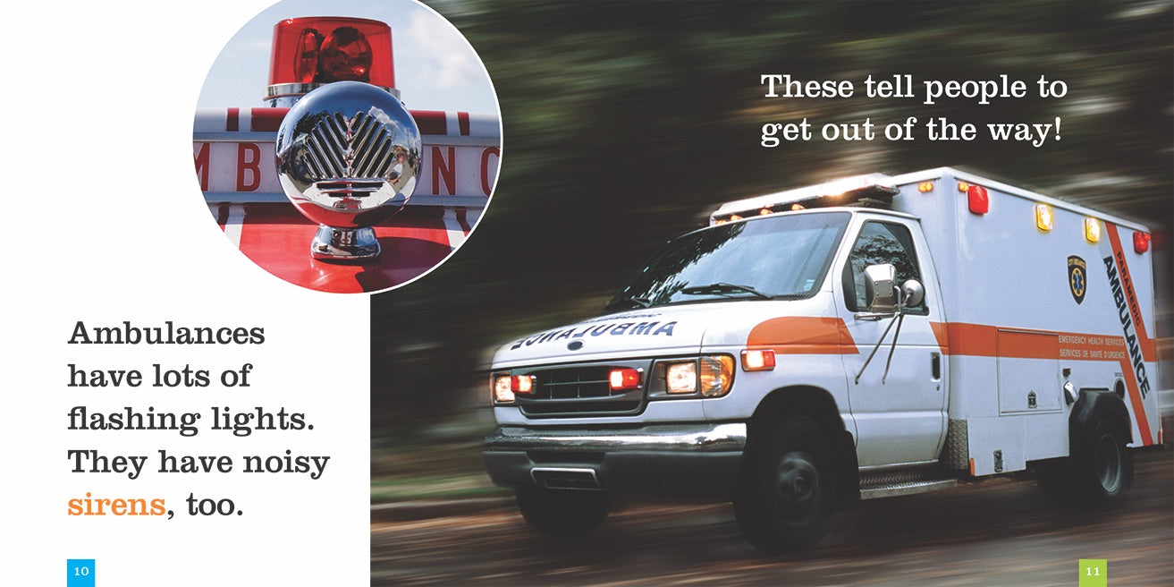 Ambulances Emergency Vehicles Book - ISBN 9781608185788 | First Responder Training, EMT Education & Emergency Medical Services