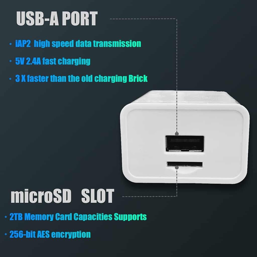 SUNPROTECTED iPower Pro Auto Backup USB Power Bank - 3-in-1 Portable Charger with AES-256 Encryption for iPhone iPad (Supports Photo/Video Backup & Face ID) | Perfect for Travel, Emergency Power & Data Security
