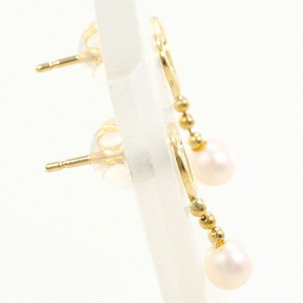 18K Yellow Gold Pearl Earrings for Women - Elegant Stud Earrings with Real Pearls - Perfect for Weddings, Parties & Special Occasions