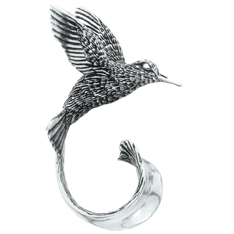 Grainger McKoy Sterling Silver Hummingbird Brooch Pin - Elegant Jewelry Gift for Women - Perfect for Weddings, Parties & Special Occasions