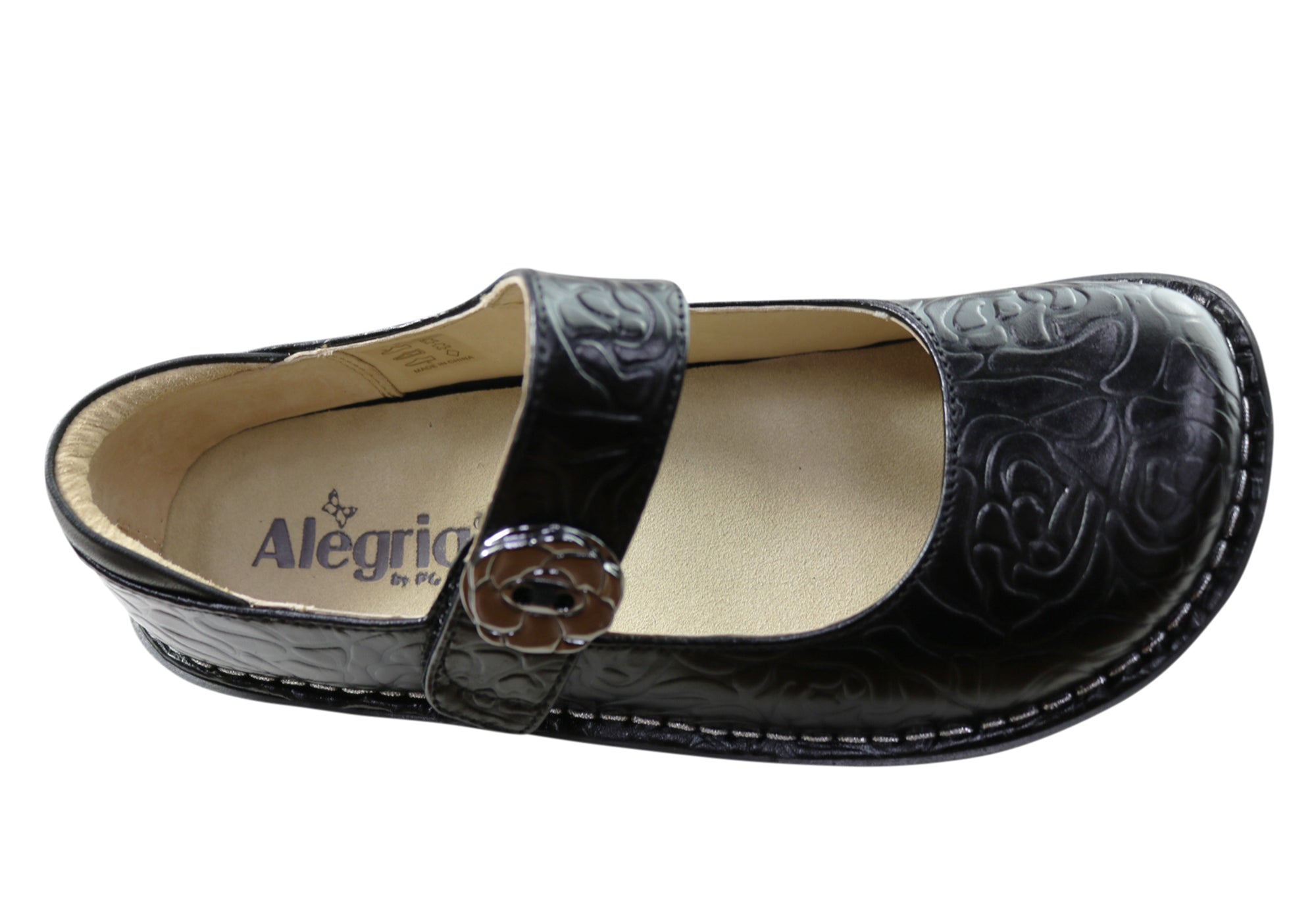 Alegria Paloma Women's Comfortable Leather Mary Jane Shoes - Slip-Resistant & Supportive for Work, Nursing & All-Day Wear
