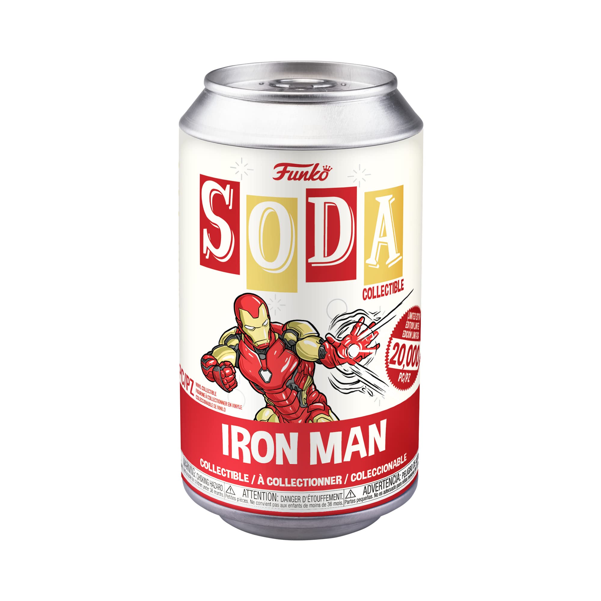 Funko Vinyl Soda: Avengers Endgame Iron Man Collectible Figure - Perfect for Marvel Fans, Display Shelves & Pop Culture Collections