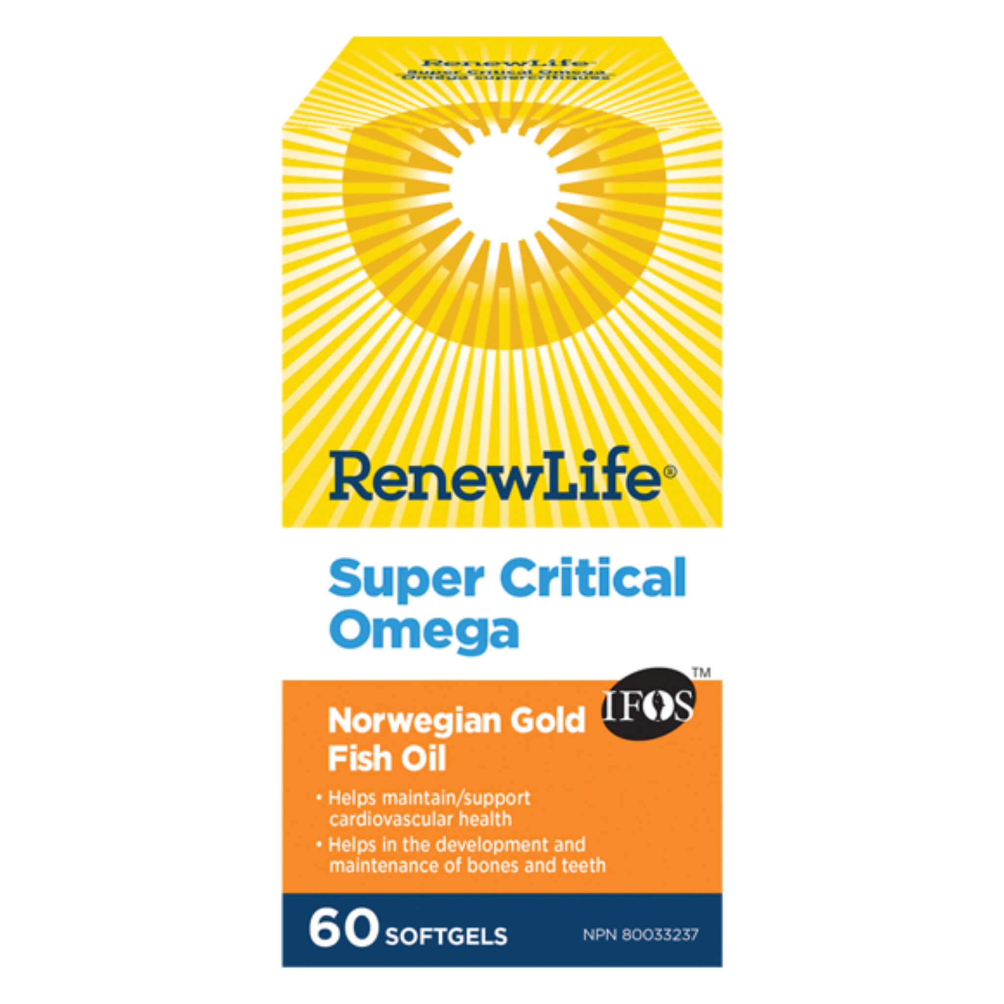 Norwegian Gold Super Critical Omega - Premium Fish Oil Supplement for Heart, Brain & Joint Health - Supports Immune System & Reduces Inflammation - Ideal for Adults & Seniors - Daily Wellness & Active Lifestyle Support