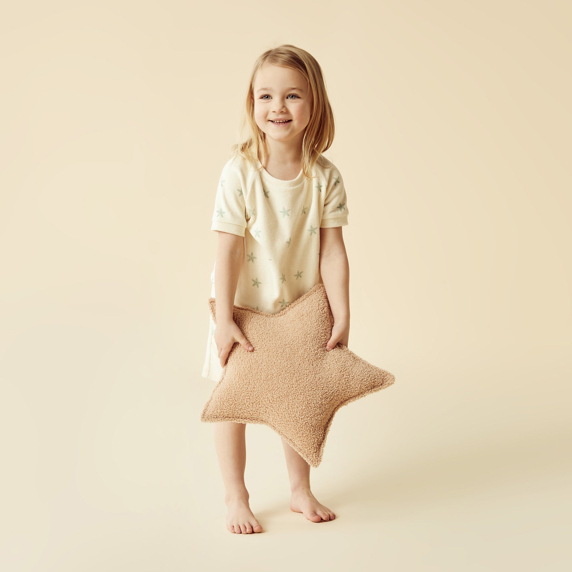 Organic Terry Cloth Baby Sweatpants with Tiny Starfish Print - Soft & Breathable for Infants & Toddlers - Perfect for Playtime, Lounging & Sleepwear