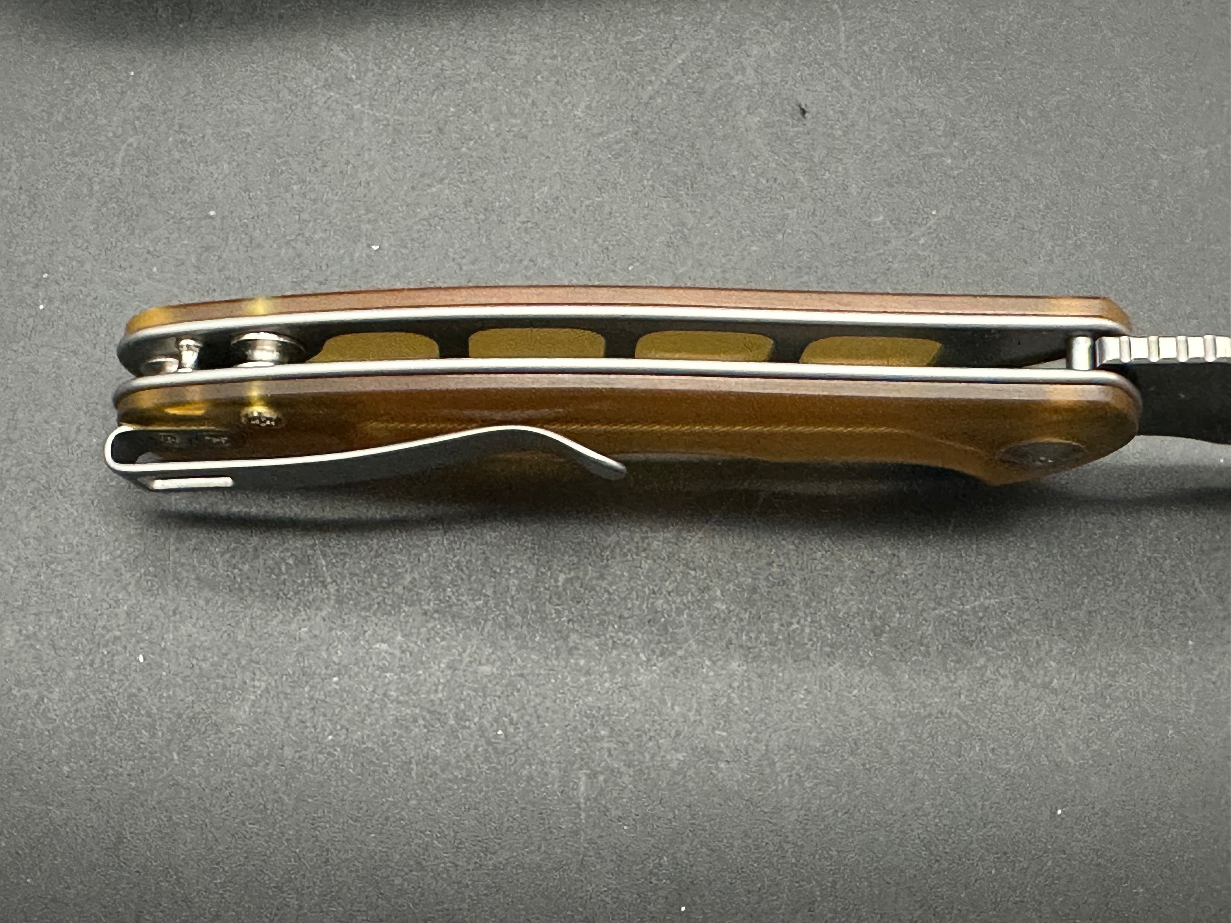 CIVIVI Mini Praxis Folding Knife - D2 Steel Blade, Polished Ultem Handle, Drop Point Plain Edge with Satin Finish | EDC, Outdoor, Camping & Everyday Carry Pocket Knife