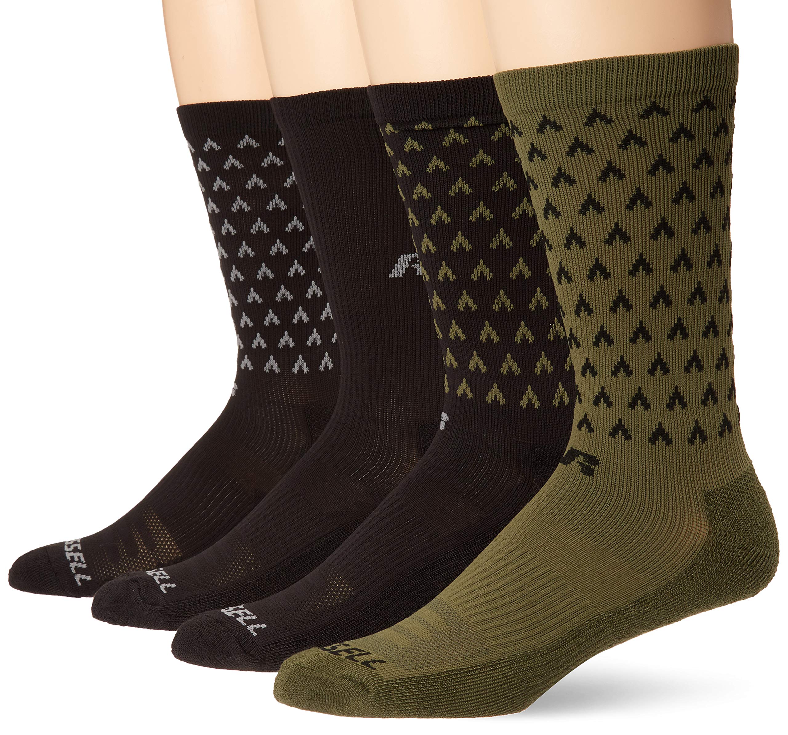 Russell Athletic Men's Workout Crew Socks - Moisture Wicking Athletic Socks for Gym, Running & Sports Performance (6-Pack)