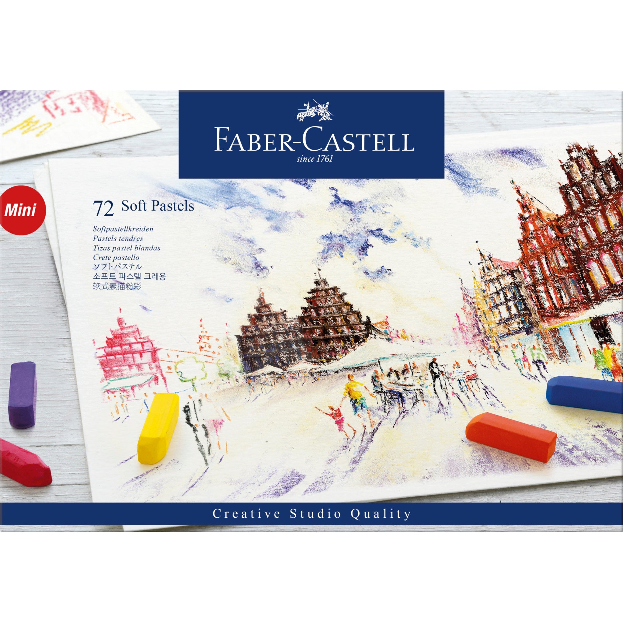 72 Soft Pastel Half Length Sticks - Vibrant Colors for Artists & Students - Perfect for Drawing, Sketching & Blending Techniques