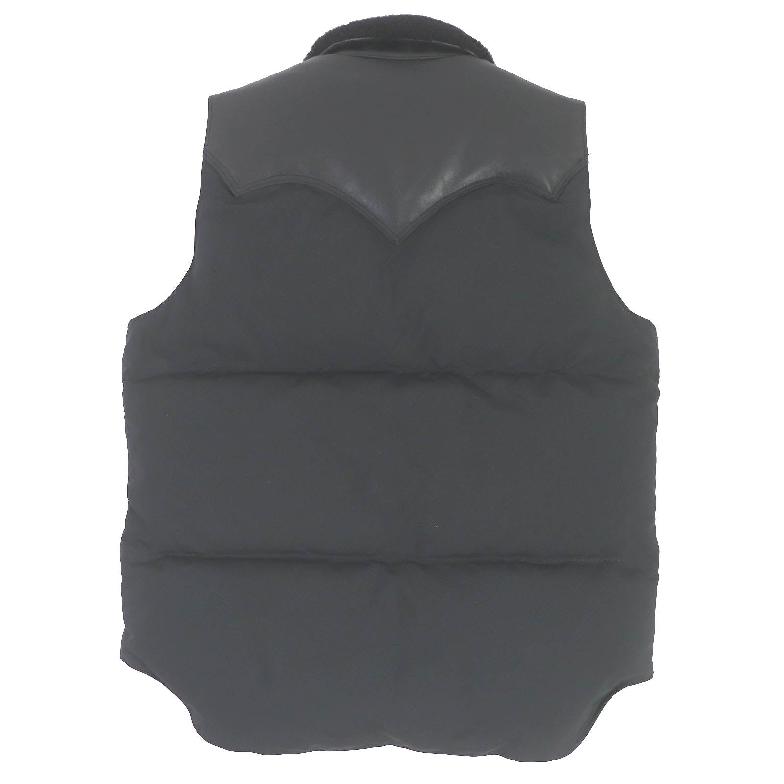 1piu1uguale3 Genuine Leather Mouton Down Vest for Women - Warm Winter Black Jacket Size 4 | Cozy Outerwear for Casual Outings & Outdoor Activities