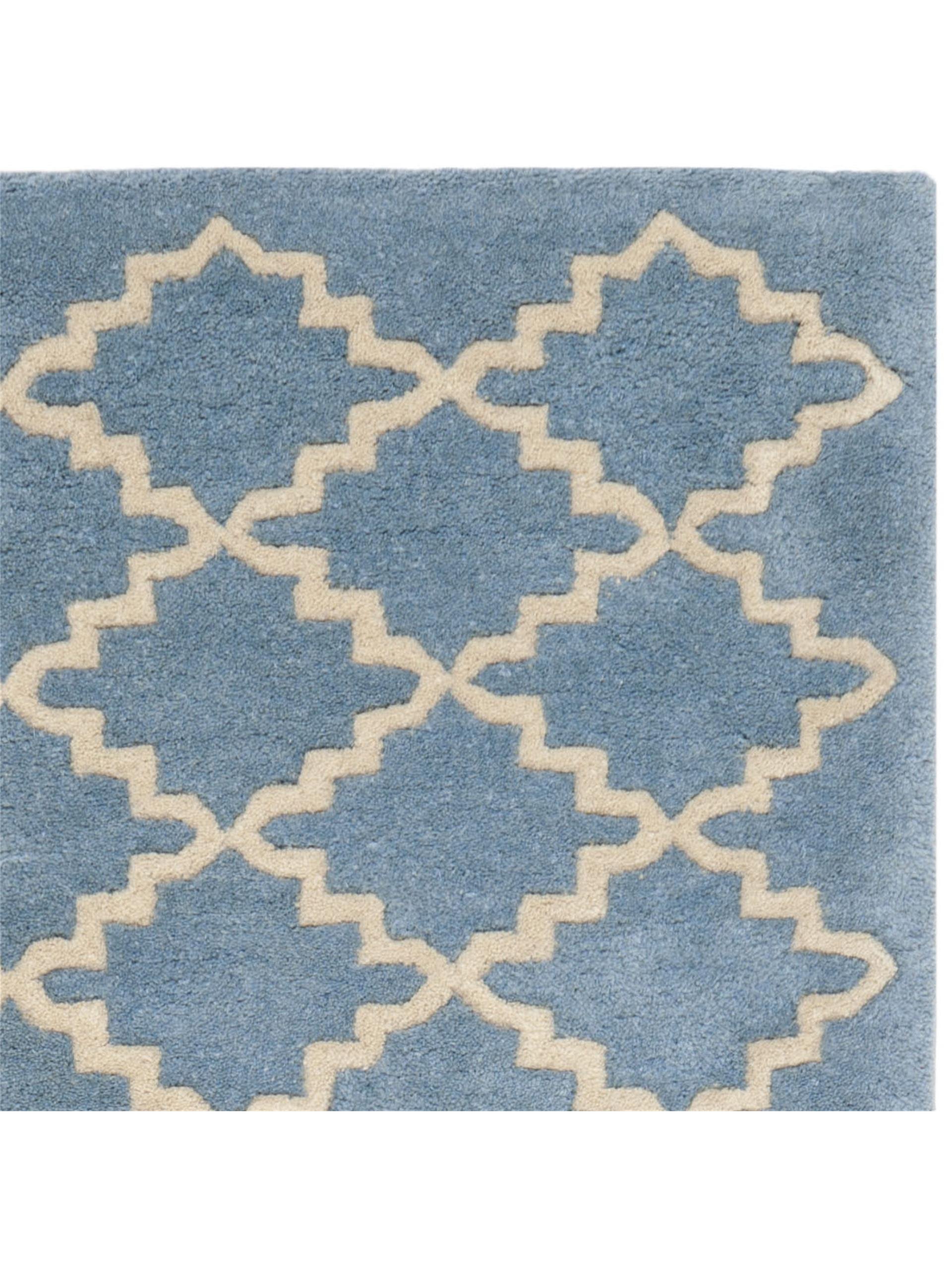 Chatham Blue Gray Square Rug 7' x 7' - Soft Modern Area Rug for Living Room, Bedroom & Office Decor