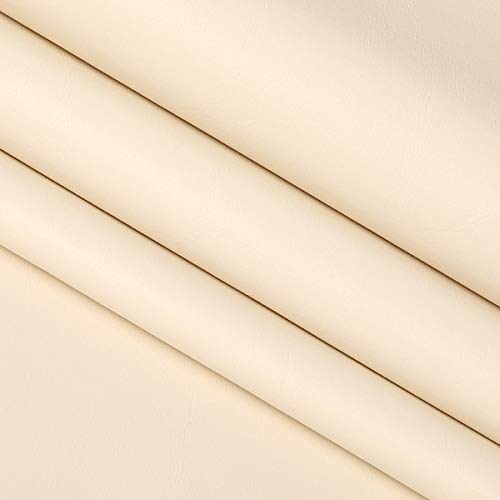 Premium Marine Vinyl Fabric for Outdoor Upholstery - Waterproof & UV Resistant - Ivory White (10 Yards Roll) - Perfect for Boat Seats, Patio Furniture, RV Cushions & Outdoor Decor