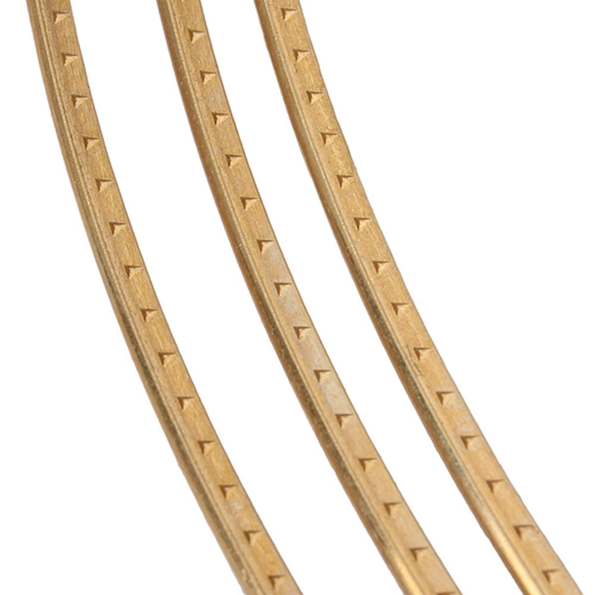 Lovermusic Gold 2.3mm Brass Copper Acoustic Guitar Fret Wire - Premium Fingerboard Strings for Folk & Classical Guitars - Perfect for Guitar Repair, Maintenance & Sound Enhancement