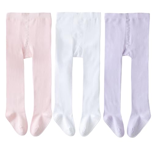 Pink/White/Purple,3 Pairs