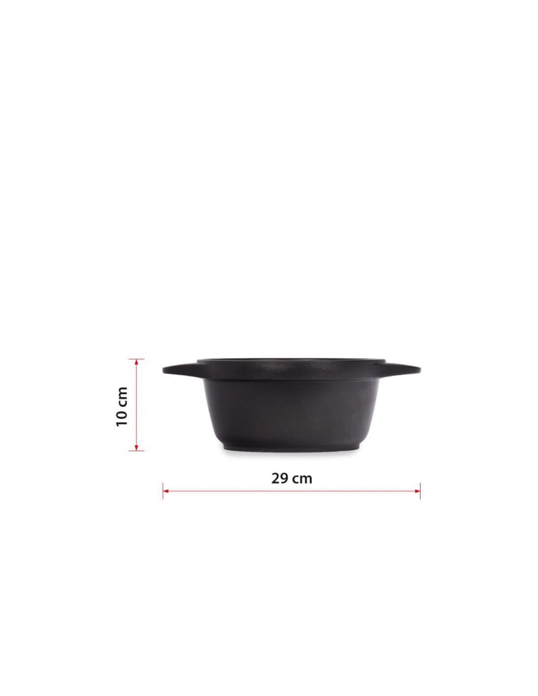 20cm Tall Black Induction Compatible Casserole Pot - Oven Safe Dutch Oven for Soups, Stews & Baking - Perfect for Family Dinners & Camping Cookware