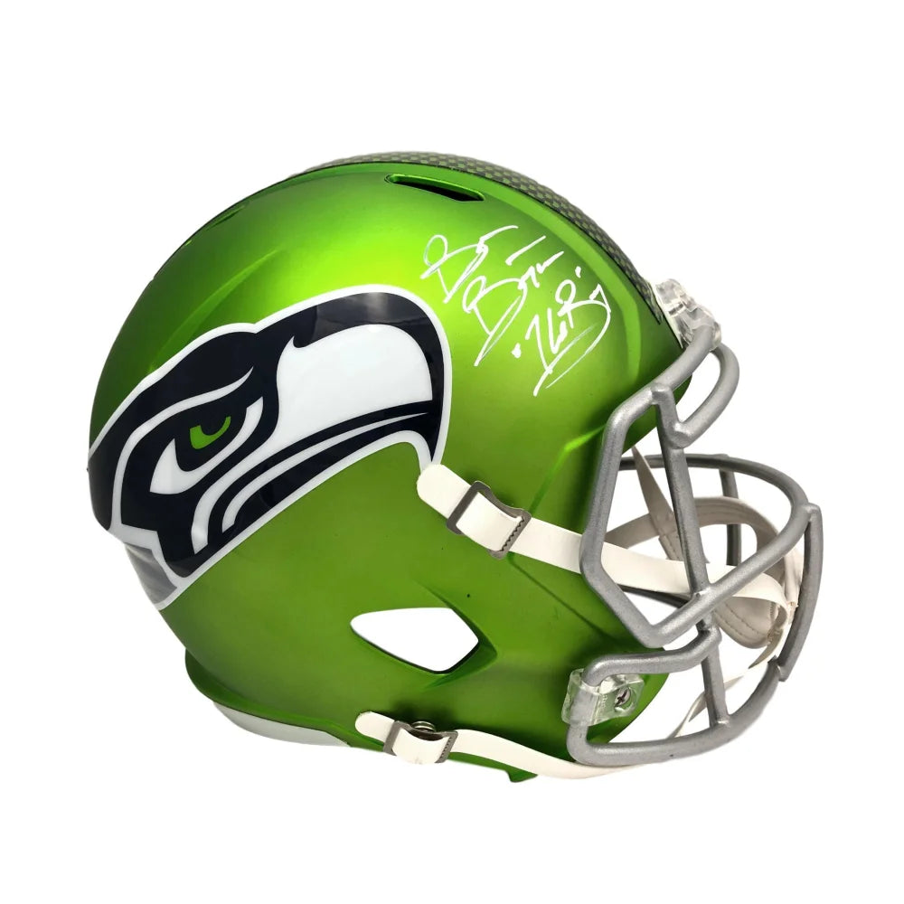 Brian Bosworth Autographed Seattle Seahawks Green Alternate Helmet with JSA COA - Signed Football Collectible for Sports Fans & Memorabilia Display