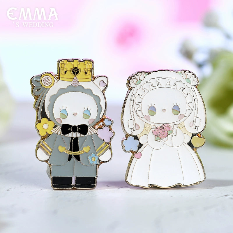 EMMA Wedding Badge Series Blind Box - Collectible Miniature Figurines for Weddings, Parties & Gifts | Perfect for Bridal Showers, Anniversary Celebrations & Home Decor