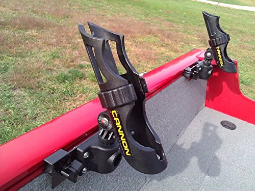2X Heavy Duty Rod Holder for Tracker Boat Versatrack System - Compatible with Cannon Rod Holders | Perfect for Fishing, Trolling & Saltwater Angling