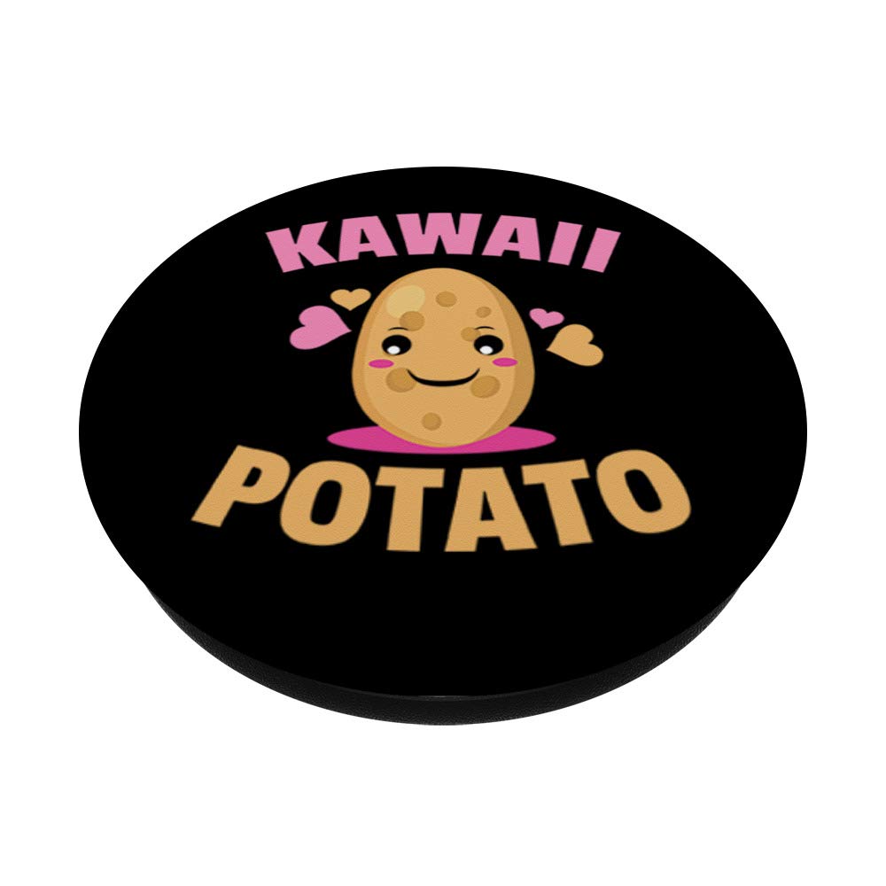 Kawaii Potato Anime Cute Japanese Costume PopSockets PopGrip - Swappable Phone Grip for iPhone, Samsung & Tablets | Perfect for Anime Fans, Potato Lovers & Kawaii Style Accessories