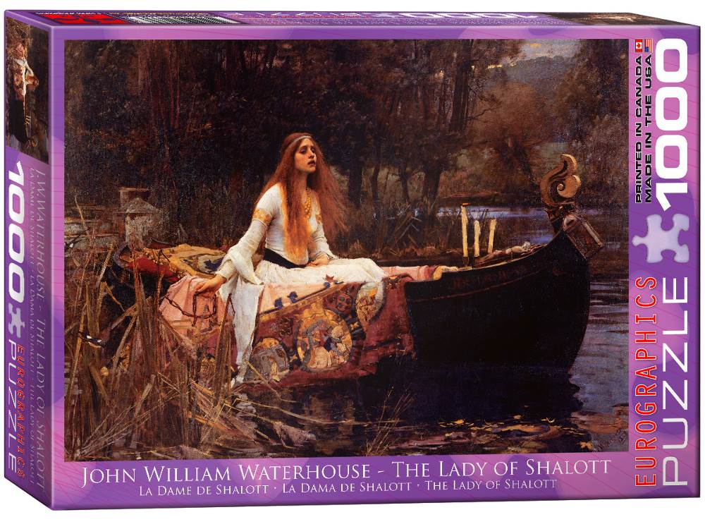Eurographics 1000-Piece Jigsaw Puzzle - The Lady of Shalott Art Puzzle | Premium Quality Puzzle for Adults & Teens | Perfect for Home Decor, Relaxation & Family Game Night