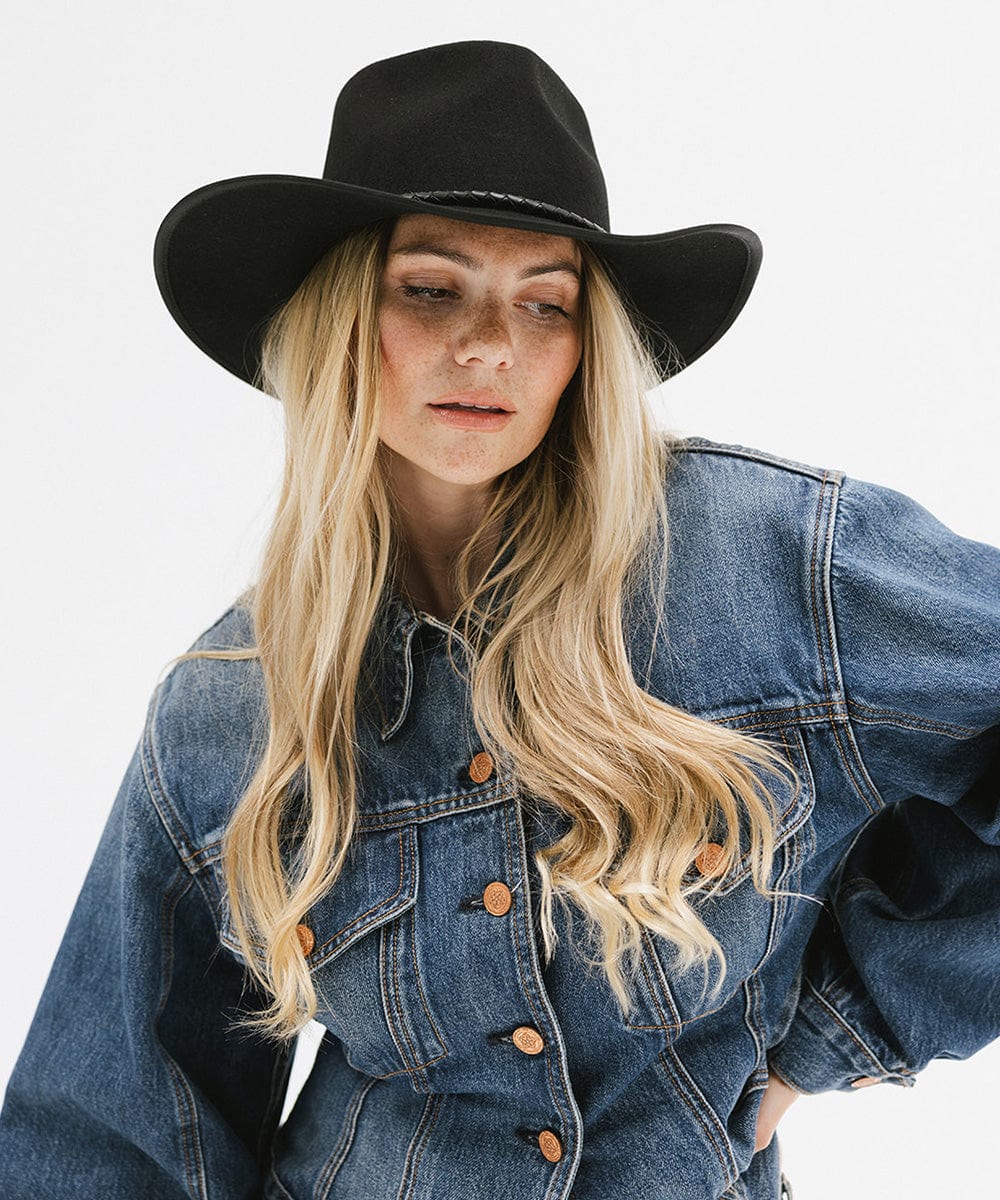 June Rancher Cowboy Hat for Men & Women - Western Style Sun Protection Outdoor Riding Hat - Perfect for Rodeo, Horseback Riding, and Country Music Festivals