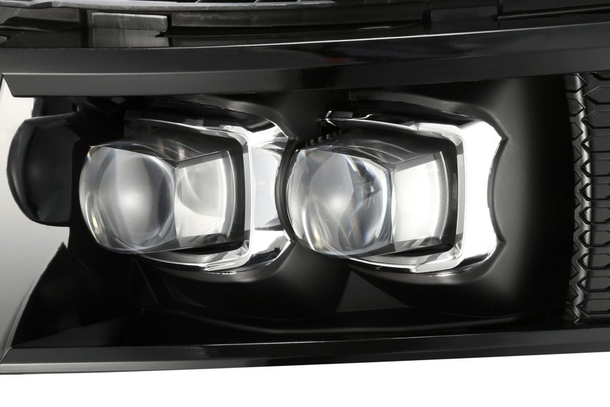 07-13 Chevrolet Silverado NOVA Series LED Projector Headlights - Jet Black - High Performance Lighting for Night Driving & Off-Road Adventures