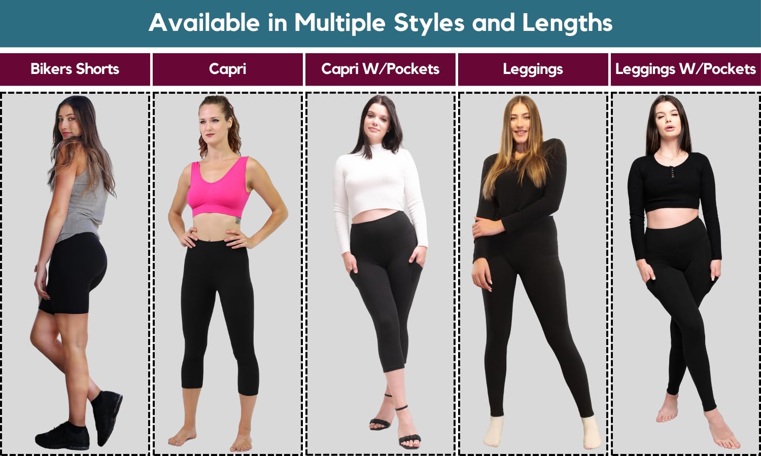 COMFY FOREVER Women's High Waist Tummy Control Leggings - 5' Ankle Length & Capri Pants (Black, XXL) for Yoga, Workout & Everyday Comfort