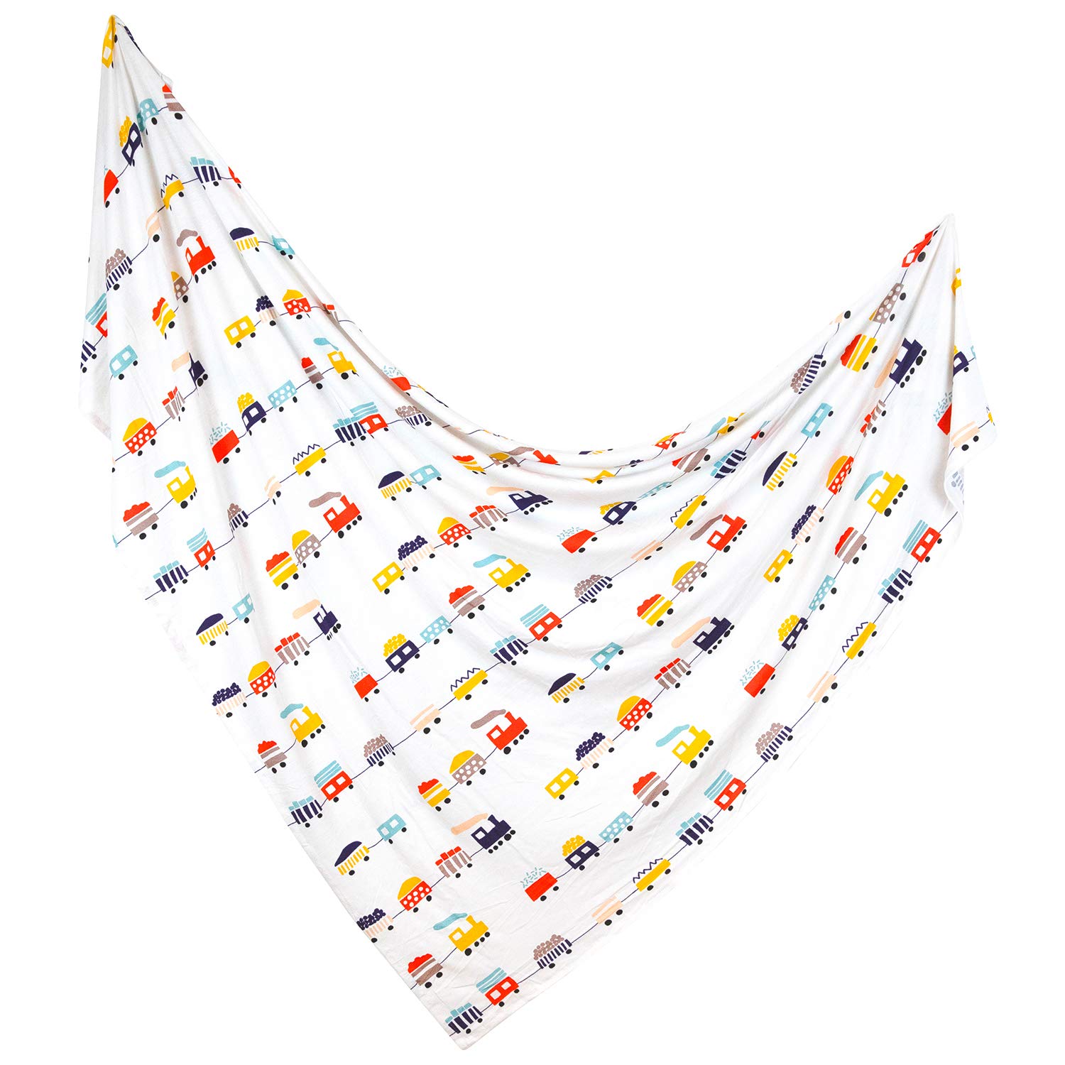Premium Bamboo Viscose Baby Swaddle Blanket - Ultra Soft Stretchy Newborn Wrap for Boys - 47