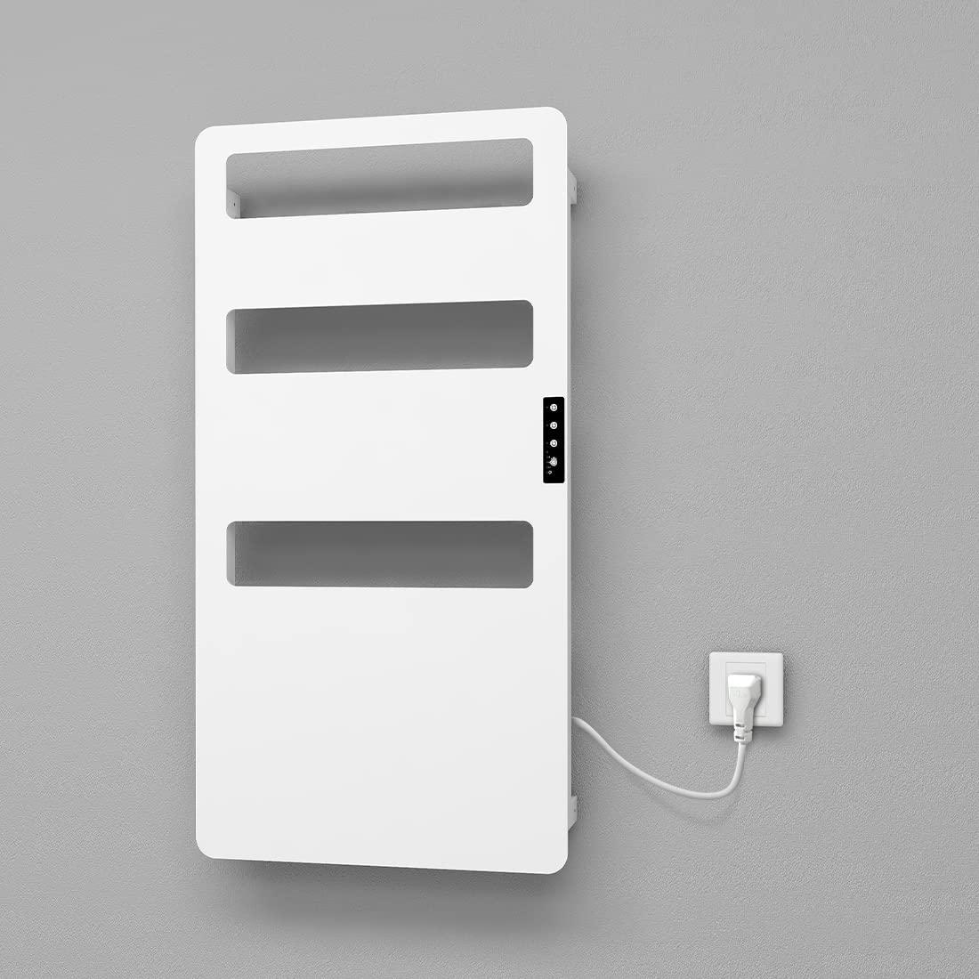 Electric Heated Towel Rack for Bathroom - Wall Mounted Towel Warmer with Timer, Hardwired or Plug-in Options | Perfect for Spa-Like Luxury, Quick Drying & Warm Towels After Shower or Bath
