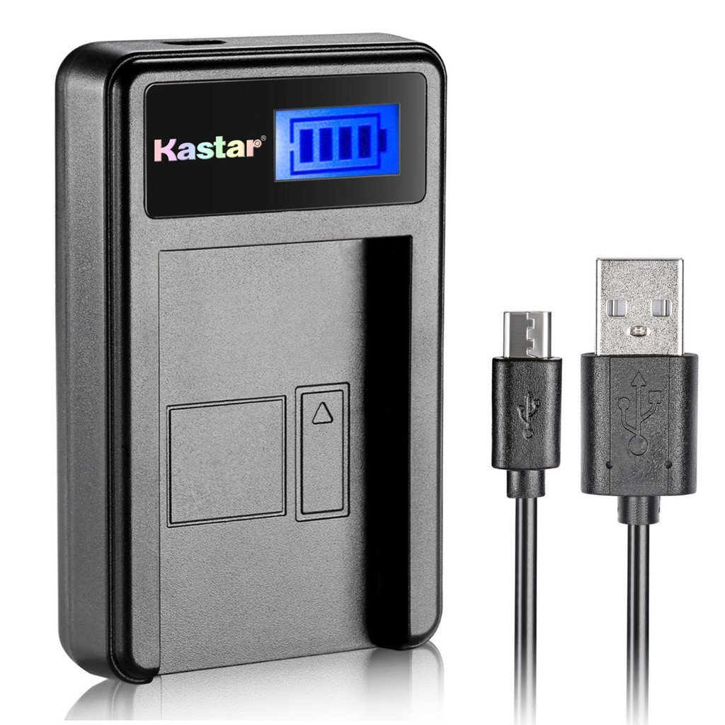 Kastar LCD USB Charger for HP LI40 Q6277A Q2232-80005 Photosmart R742 R742v R742xi Digital Cameras - Replacement Battery Charger for HP Digital Cameras - Perfect for Travel, Photography & Home Use