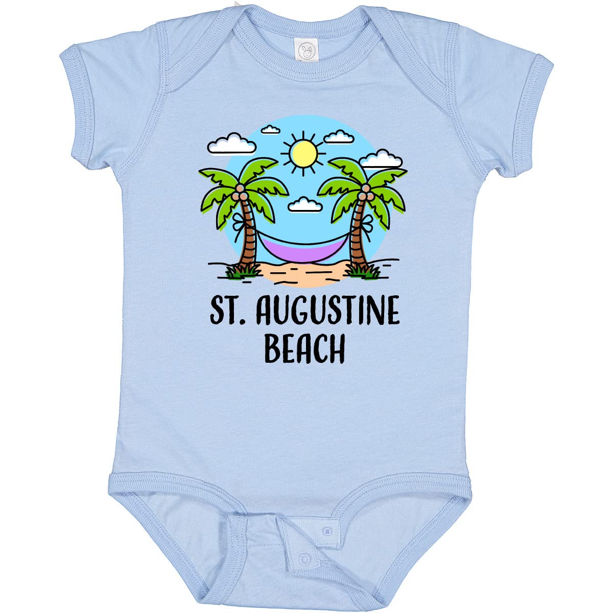 Inktastic Summer Vacation in St Augustine Beach Baby Bodysuit - Cute Infant Onesie for Beach Trips & Family Vacations - Perfect Gift for Newborns & Toddlers