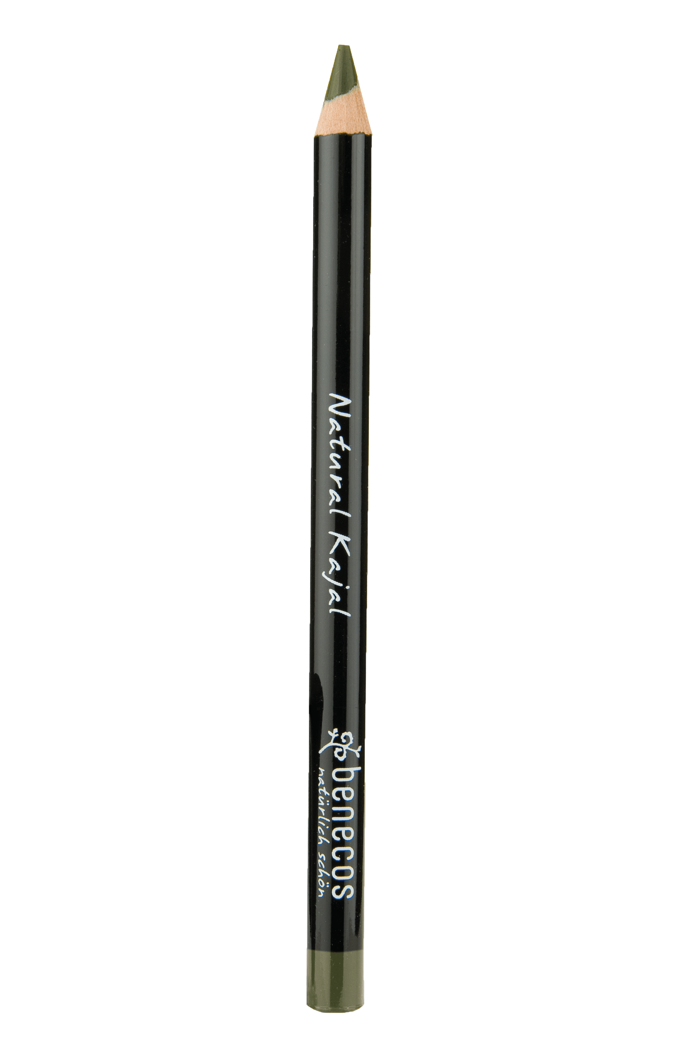 Benecos Natural Kajal Eyeliner - Vegan & Cruelty-Free Olive Green Eye Pencil for Sensitive Eyes | Perfect for Everyday Makeup & Smokey Eye Looks