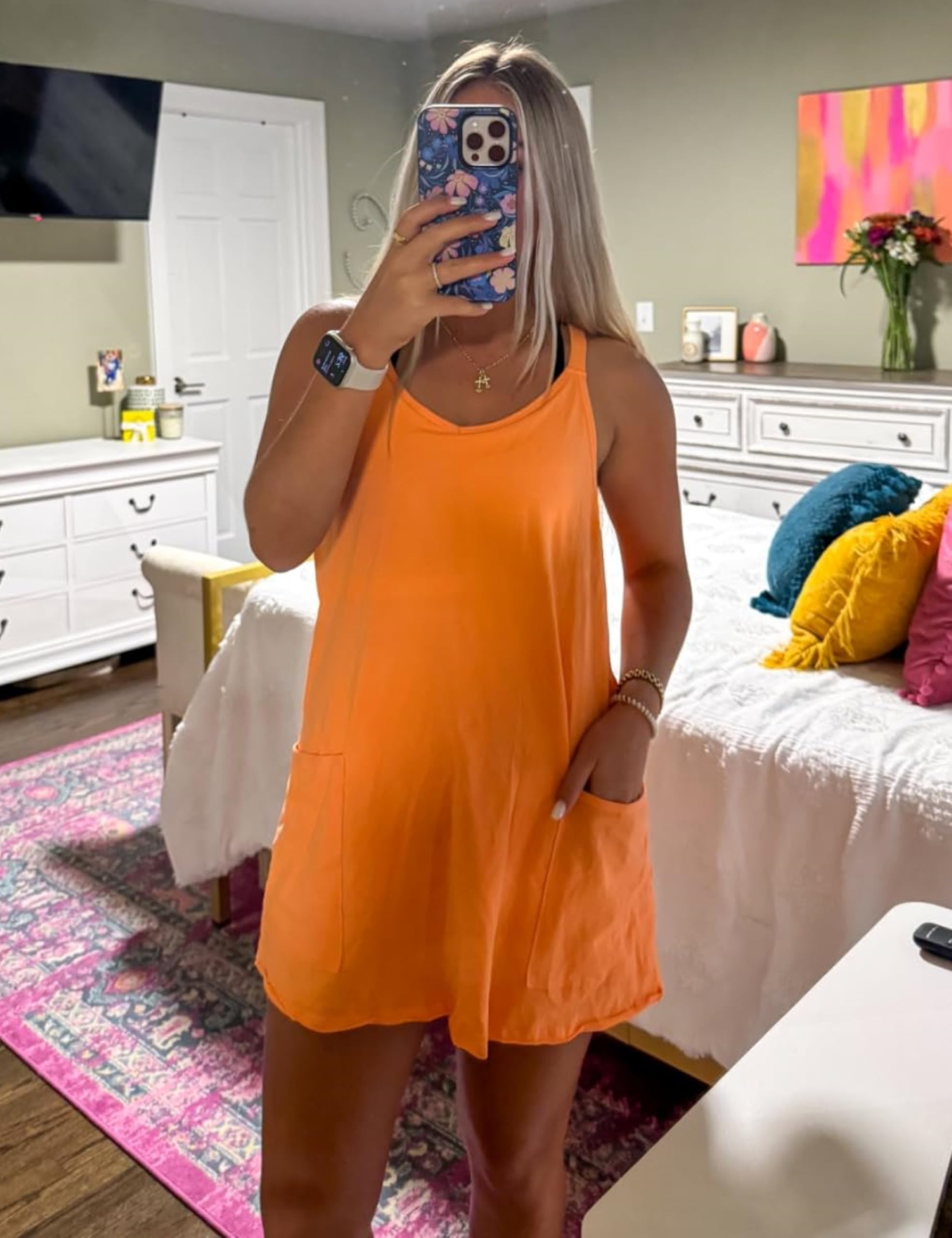 2025 Summer Women's Mini Romper Dress - Athletic Spaghetti Strap Tennis Dress with Built-in Shorts | Casual Outfit for Beach, Gym & Streetwear
