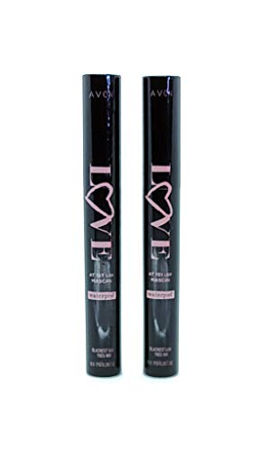 Avon Love at 1st Lash Waterproof Mascara - Blackest Black (2 Pack) | Long-Lasting Volumizing Mascara for Dramatic Lashes | Perfect for Daily Wear, Parties & Special Occasions