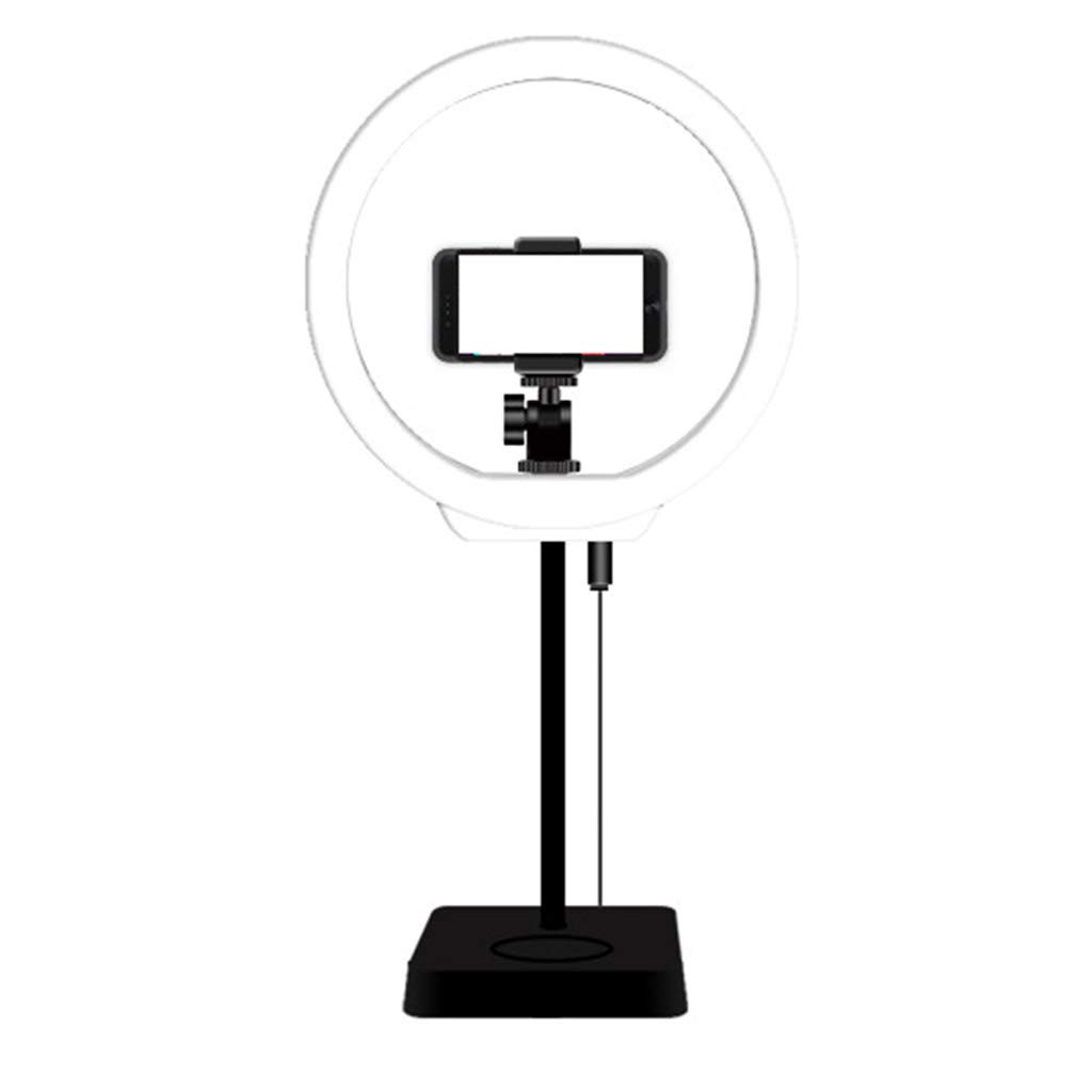 10-inch Dimmable LED Ring Light with Adjustable Stand & Phone Holder - Perfect for Selfies, Live Streaming, Makeup, and Video Conferencing