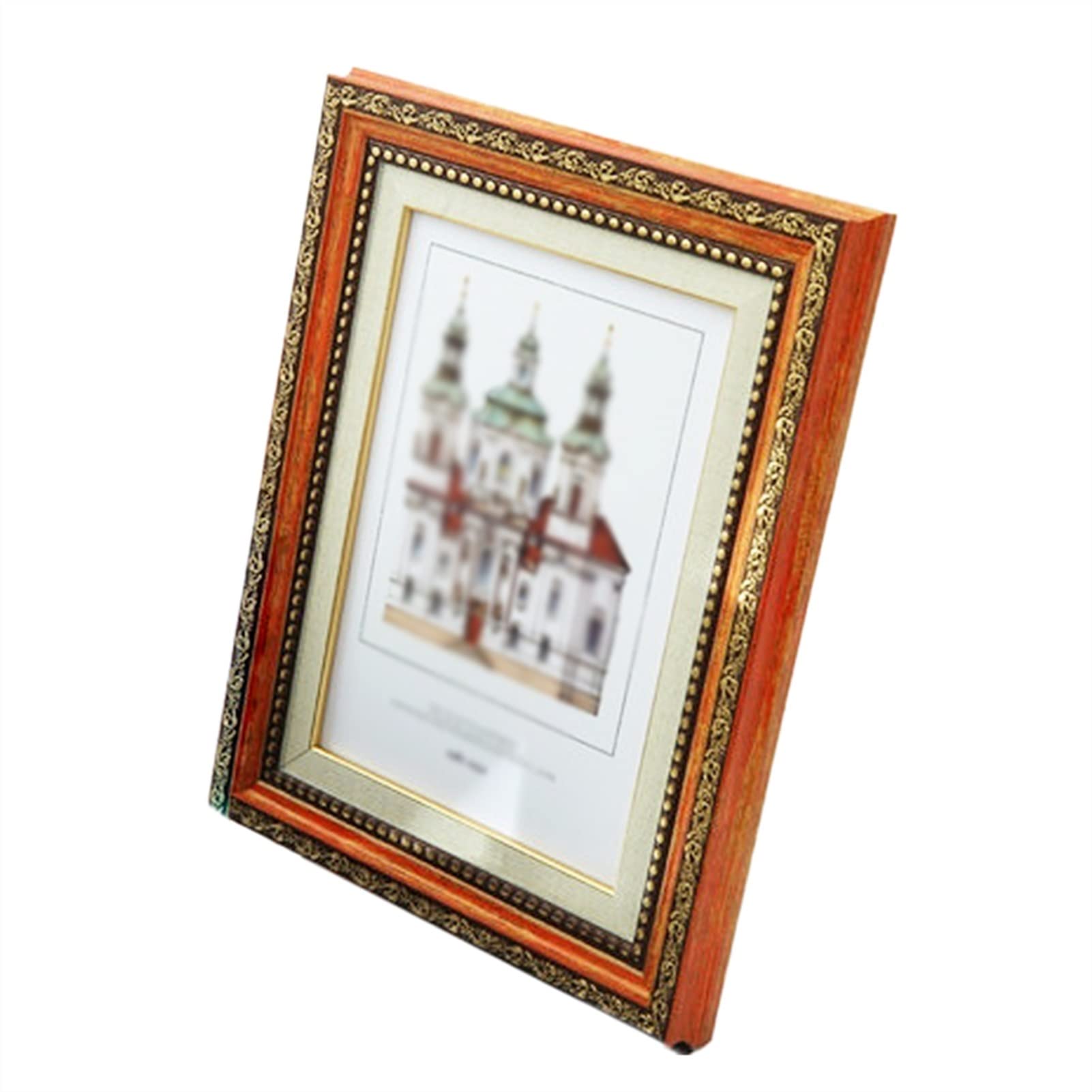 10 Inch Retro American & 7 Inch European Style Photo Frame Set - 5 Inch Kids Wall-Mounted or Desktop Picture Frames for Home Decor (Living Room, Bedroom, Nursery, Office Display)