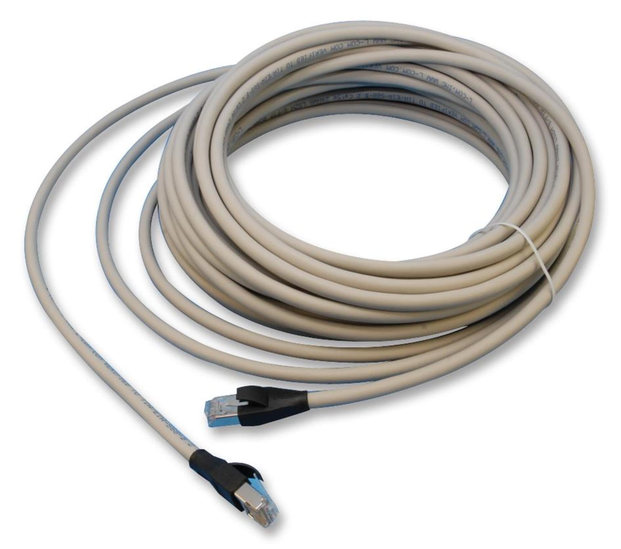 Premium Cat5e Ethernet Cable 50ft (15m) - RJ45 Plug, High-Speed Internet Network Cable, Grey - Ideal for Home Office, Gaming, Streaming & Smart Devices