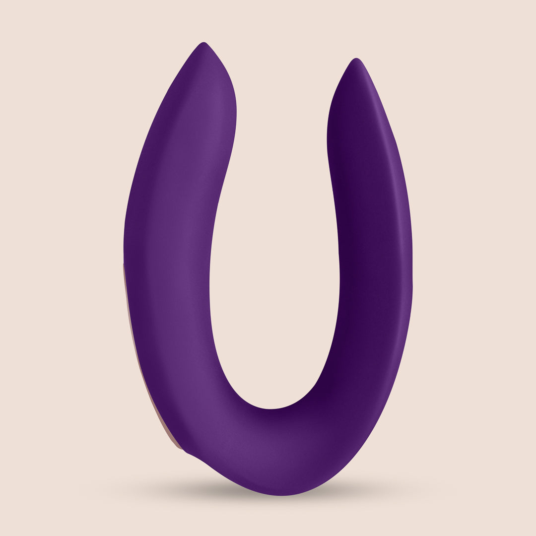 Satisfyer Double Plus Dual Motor Vibrator - Powerful Vaginal & Clitoral Stimulation for Women - Perfect for Solo Play & Couples Intimacy