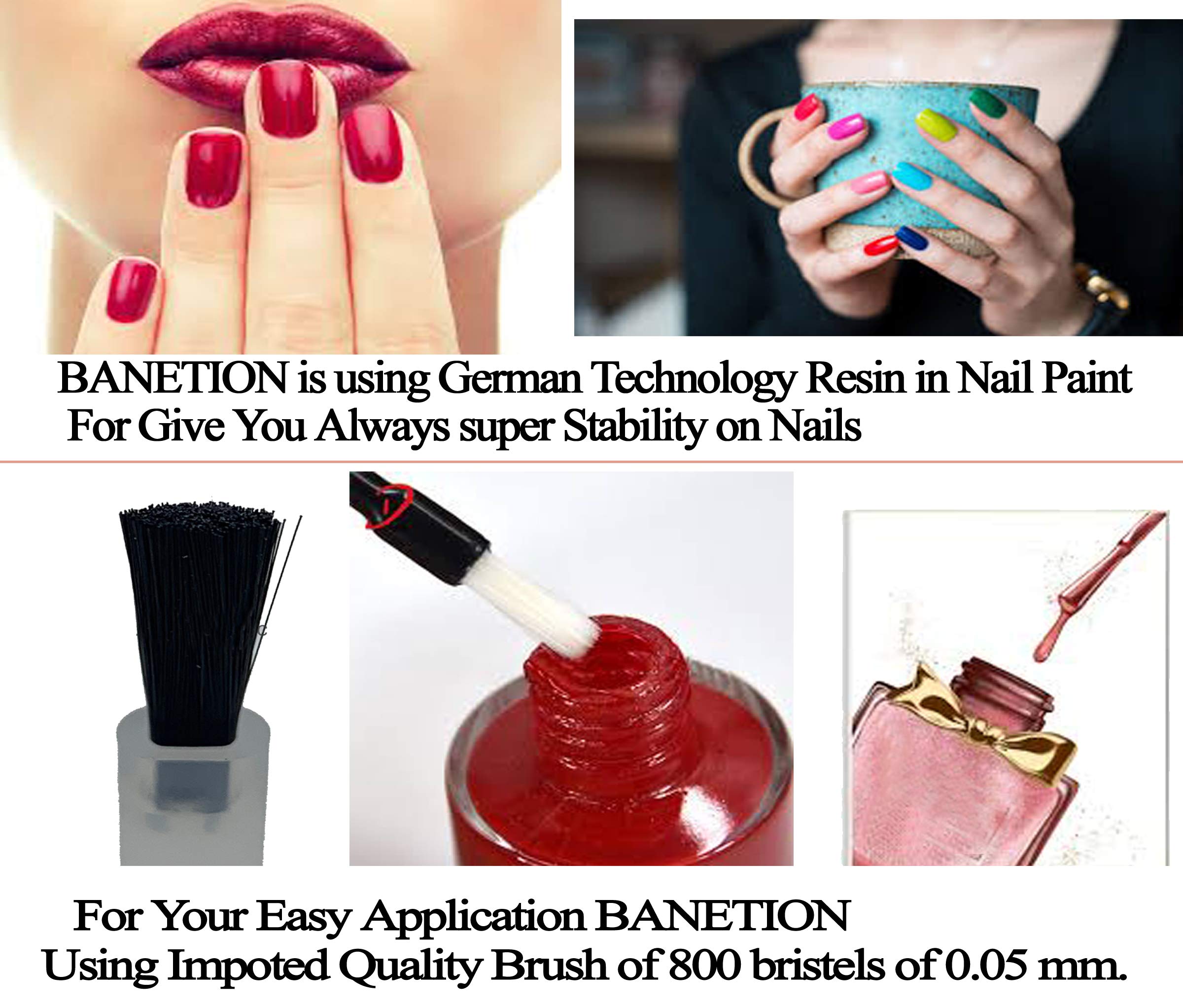 BANETION 24 Colors Nail Polish Set - 6ml Each, Long Lasting & Non-Toxic Nail Paint Kit for Women - Multicolor-04 | Perfect for Manicures, Pedicures, Home Salon & Gift Giving