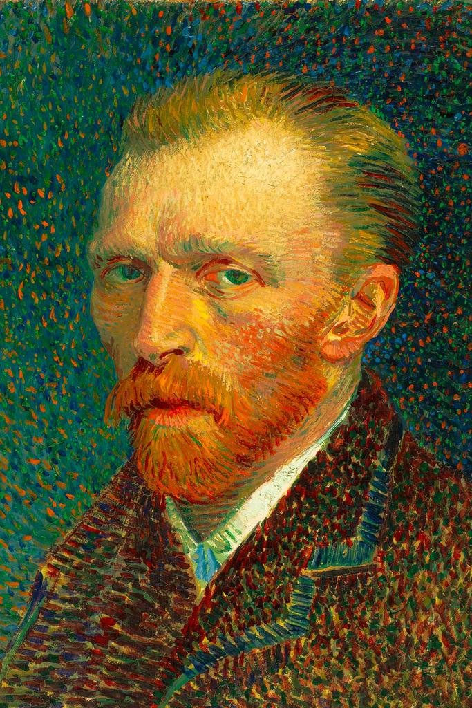 Vincent Van Gogh Self Portrait Spring Wall Art - 8x12 Fine Art Print, Impressionist Painting Style, Home Decor for Living Room & Bedroom