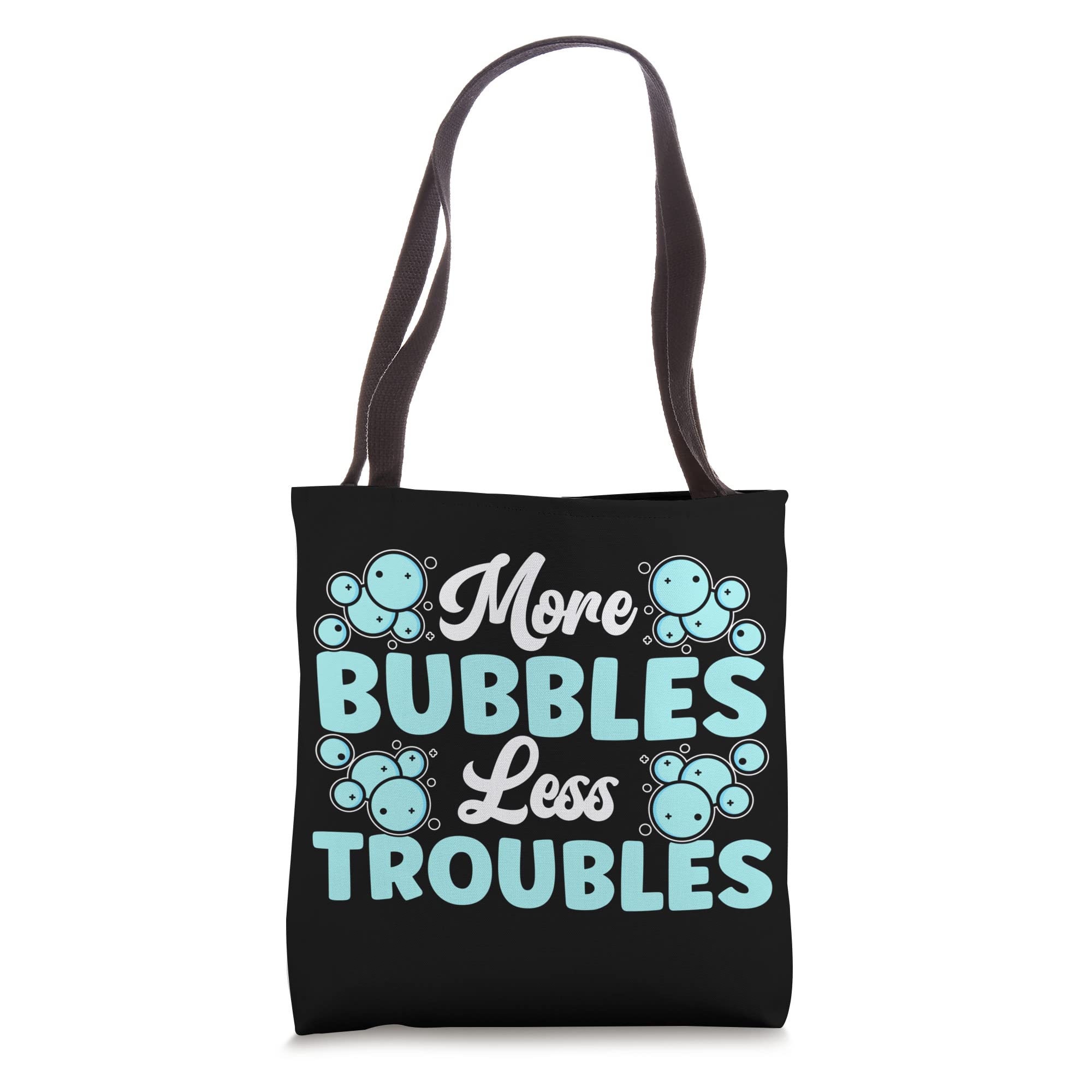 Premium Soap Making Tote Bag for DIY Crafters - Durable & Spacious with 'More Bubbles Less Troubles' Design - Perfect for Soap Making Supplies, Craft Storage & Gift Giving
