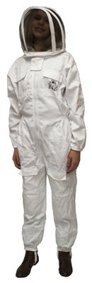 Beekeeping Suit for Adults - XXL Beekeeper Jacket with Hood - Cotton & Polyester Protective Beekeeping Gear for Hive Inspection & Honey Harvesting