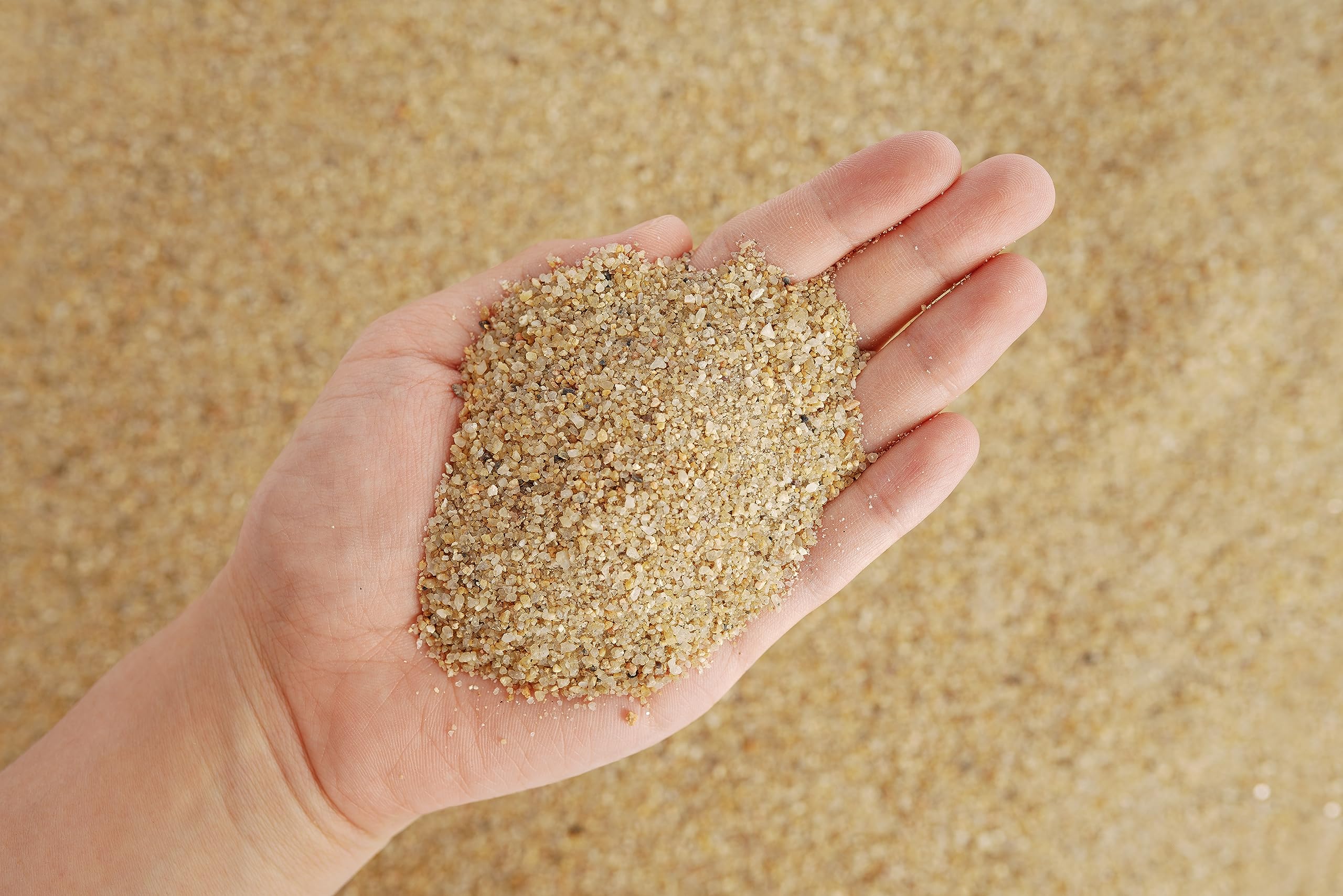 LANDEN Namale Aquarium Sand 2L (7 lbs) - Natural Fine Grain River Sand for Freshwater & Blackwater Biotope Tanks | Perfect for Aquascaping, Planted Tanks & Fish Habitat | Creates Stunning Underwater Landscapes for Shrimp, Betta & Tropical Fish