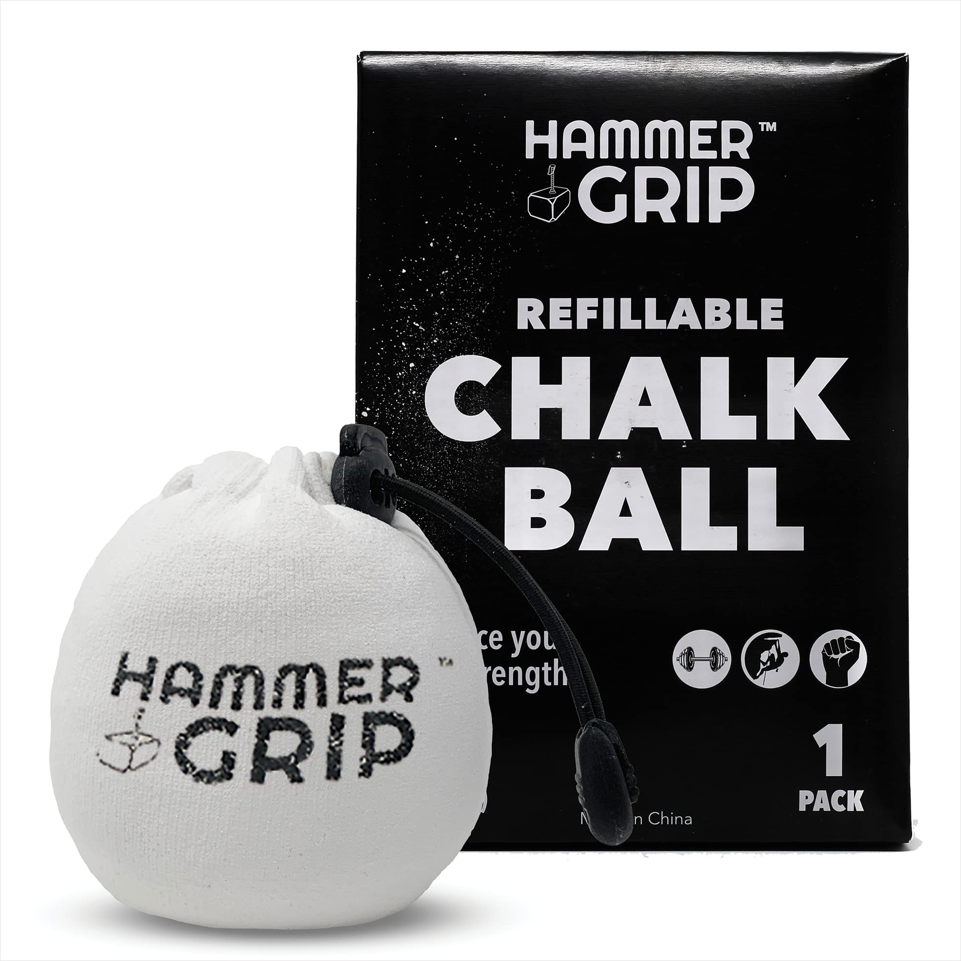 Premium Gym Chalk for Weightlifting, Gymnastics & Rock Climbing - Non-Slip Magnesium Carbonate Powder for Strength Training, Bodybuilding & CrossFit - Perfect for Grip Enhancement During Workouts