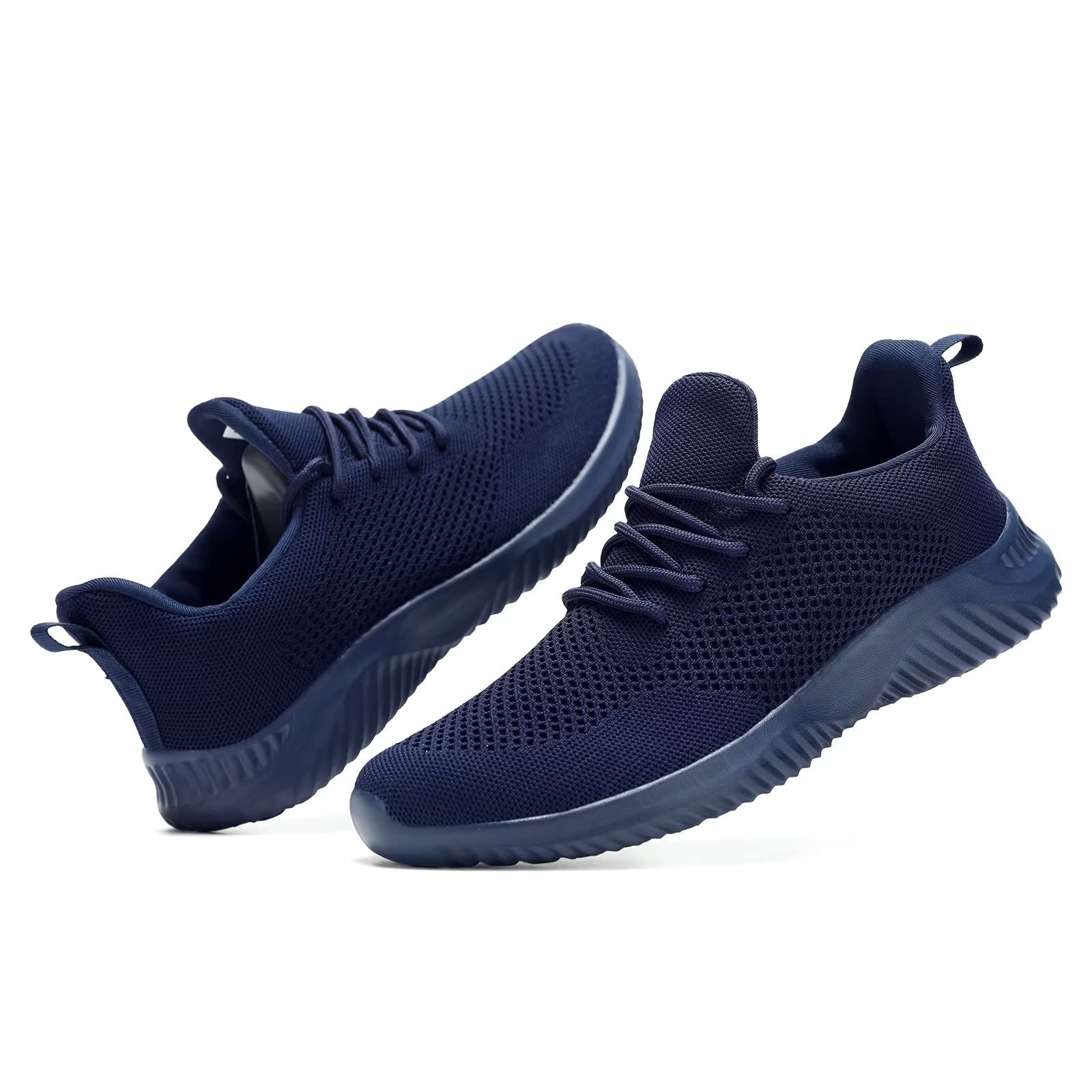 Men's Slip-On Running Shoes - Breathable Mesh Walking Sneakers with Soft Sole | Lightweight & Comfortable Loafers for Tennis, Work & Training | Perfect for Gym, Jogging & Casual Wear