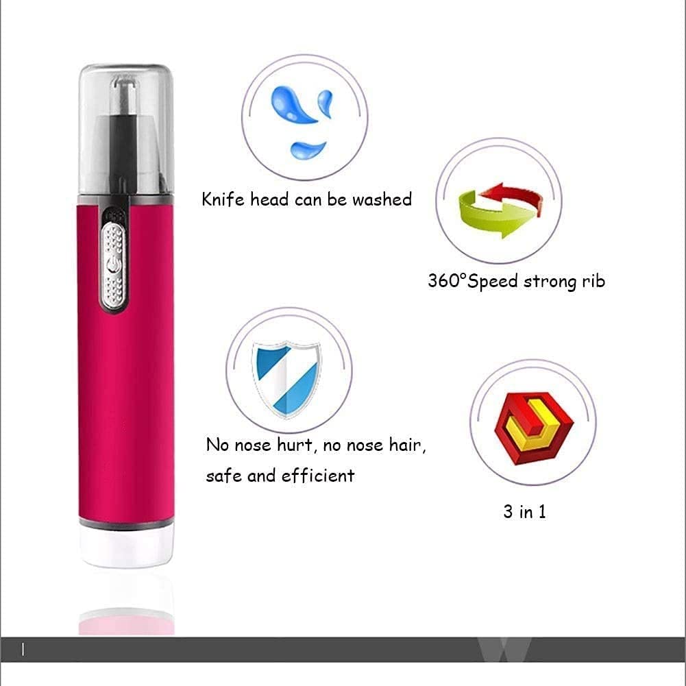 Painless Nose Hair Trimmer for Men & Women - Rechargeable Ear & Eyebrow Grooming Kit, Easy to Use & Clean - Perfect for Travel, Home & Personal Grooming