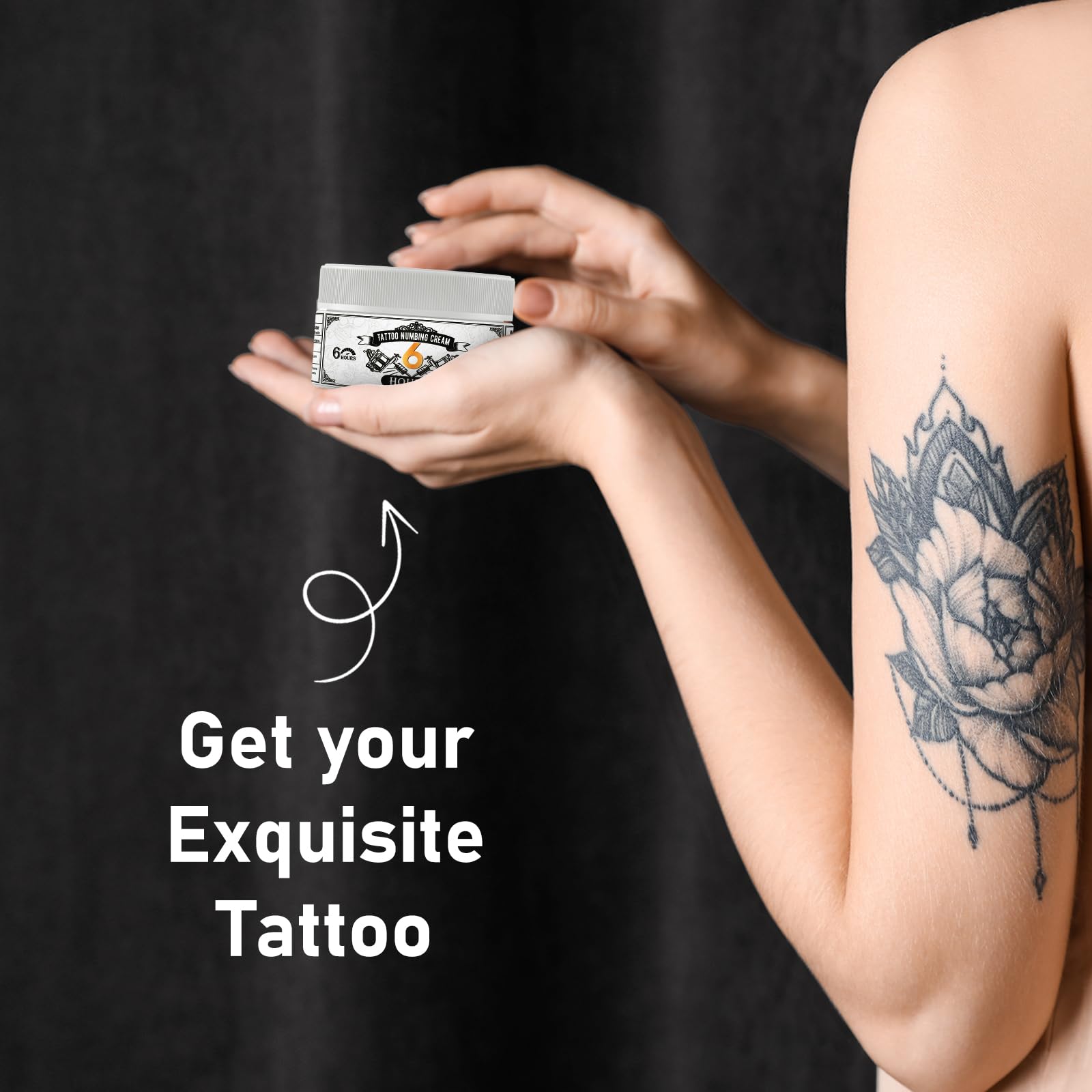 Extra Strength Tattoo Numbing Cream - 6 Hours Pain Relief for Tattoos & Waxing | Professional Numbing Solution for Painless Body Art & Hair Removal