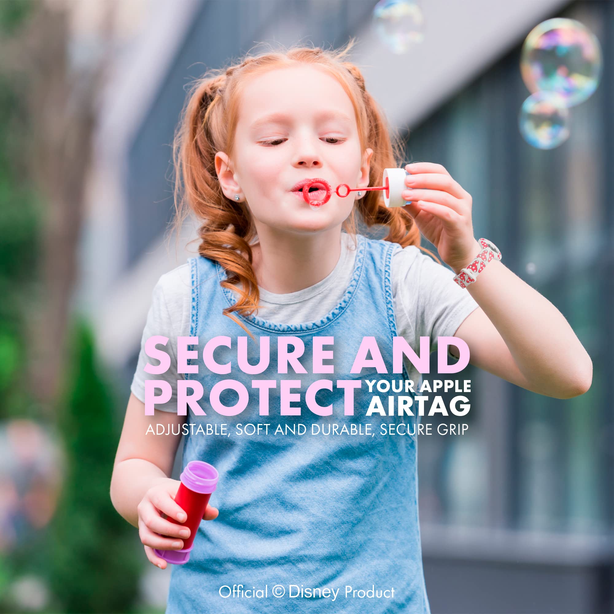 Disney AirTag Wristband - Adjustable Silicone Watch Band for Secure Fit | Perfect for Kids & Travel