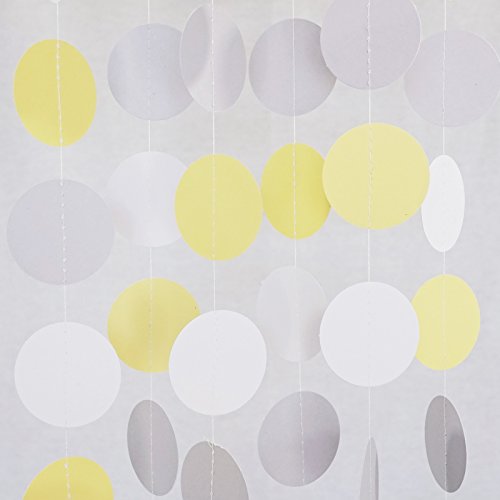 Yellow, Gray, White